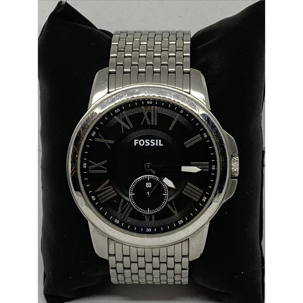 Fossil Grant FS4944 Men's Silver Stainless Steel A